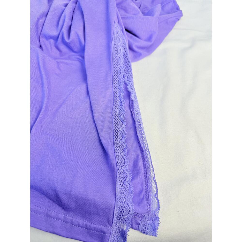 Avenue Body Lavender Sleeveless Spaghetti Straps V Neck Maxi Nightgown 30/32 - Picture 3 of 9
